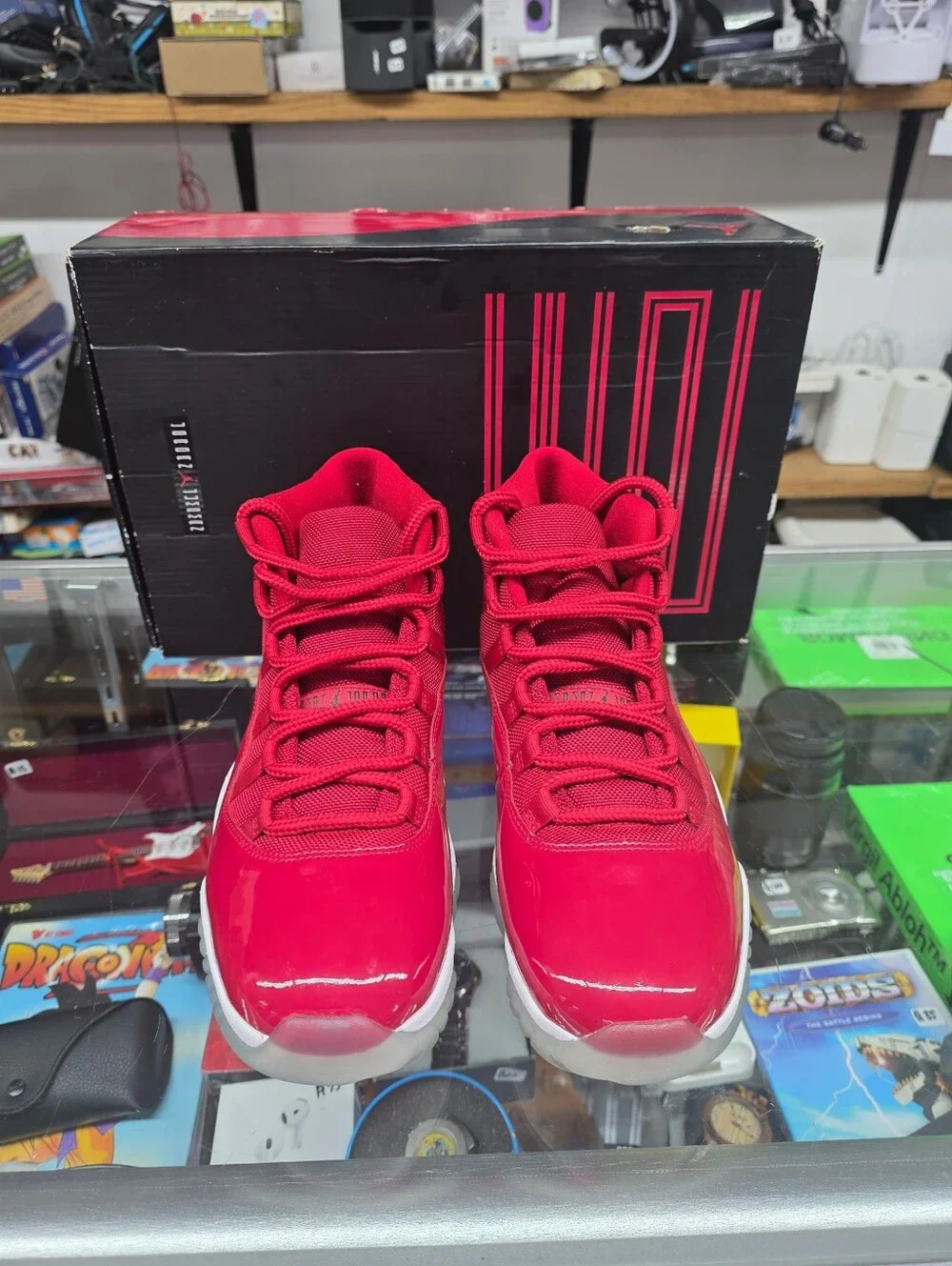 Nike Air Jordan 11 Retro Win Like '96 High Top Red 2017 (378037-623) Size 10